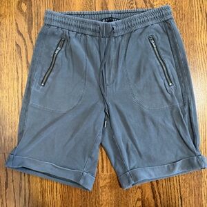 Athleta Dark Gray Mid Length Cuffed Activewear Short Size 4